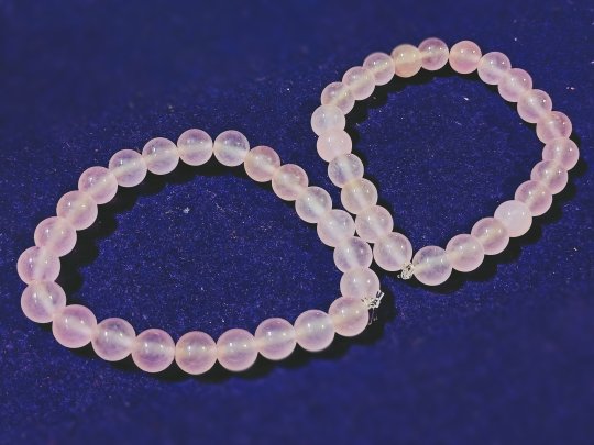 Jewelry :: Bracelets :: Handmade Strawberry Quartz Madagascar Rose Quartz & Rose  Quartz Crystal Bracelet, Love Bracelet