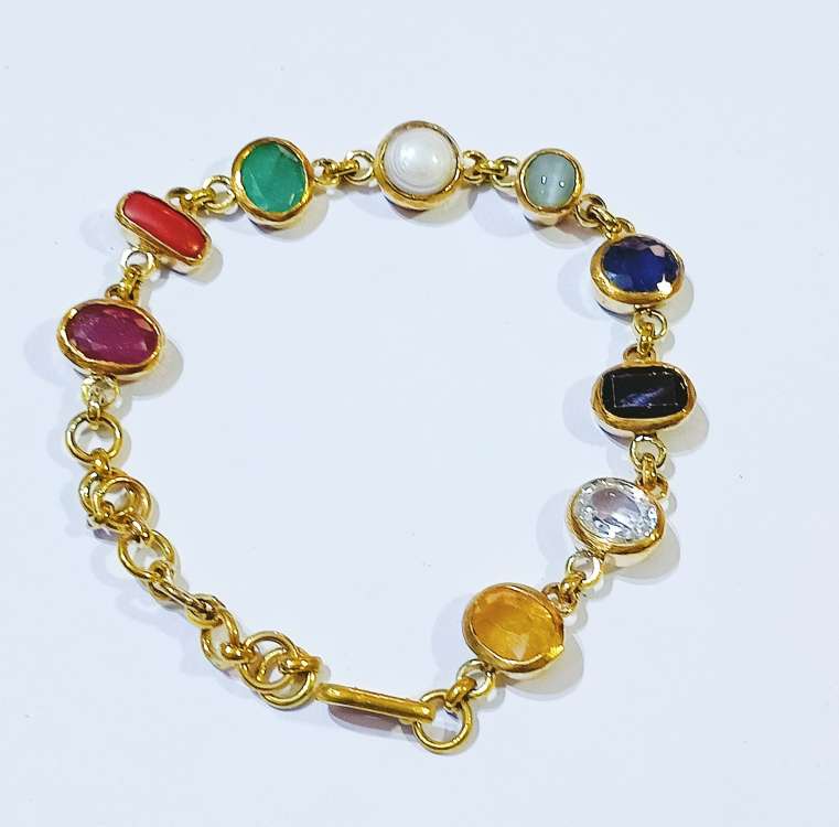 Navratan Rudraksha Beads Bracelet- Order Now!