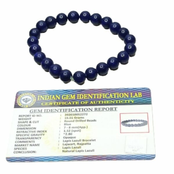 Buy Rudraksha With Red Sandal Lapis Lazuli Bracelet Online